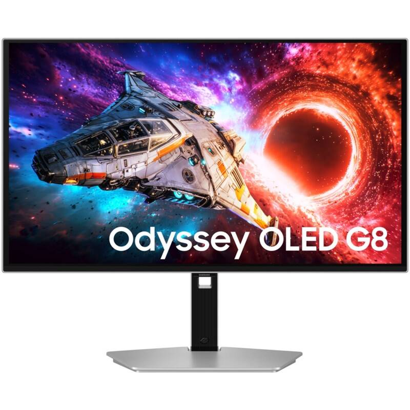 Herní monitor Samsung Odyssey G8 (G80SH) (LS27HG800SUXEN) stříbrný