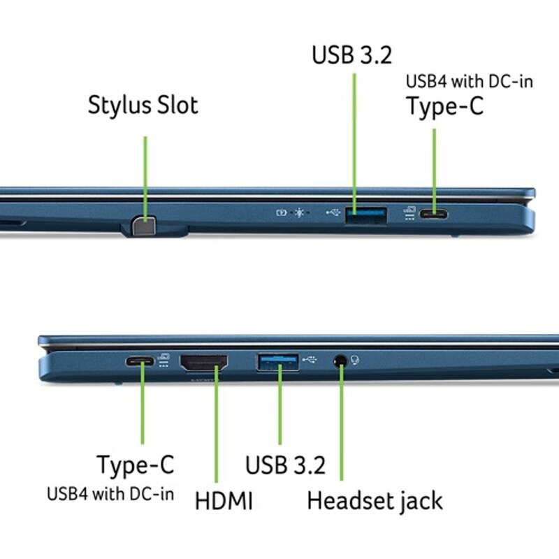 Acer Swift Spin 14 AI (SFSP14-Q51T-X4VG) (NX.W0KEC.001) modrý - Obrázek 8