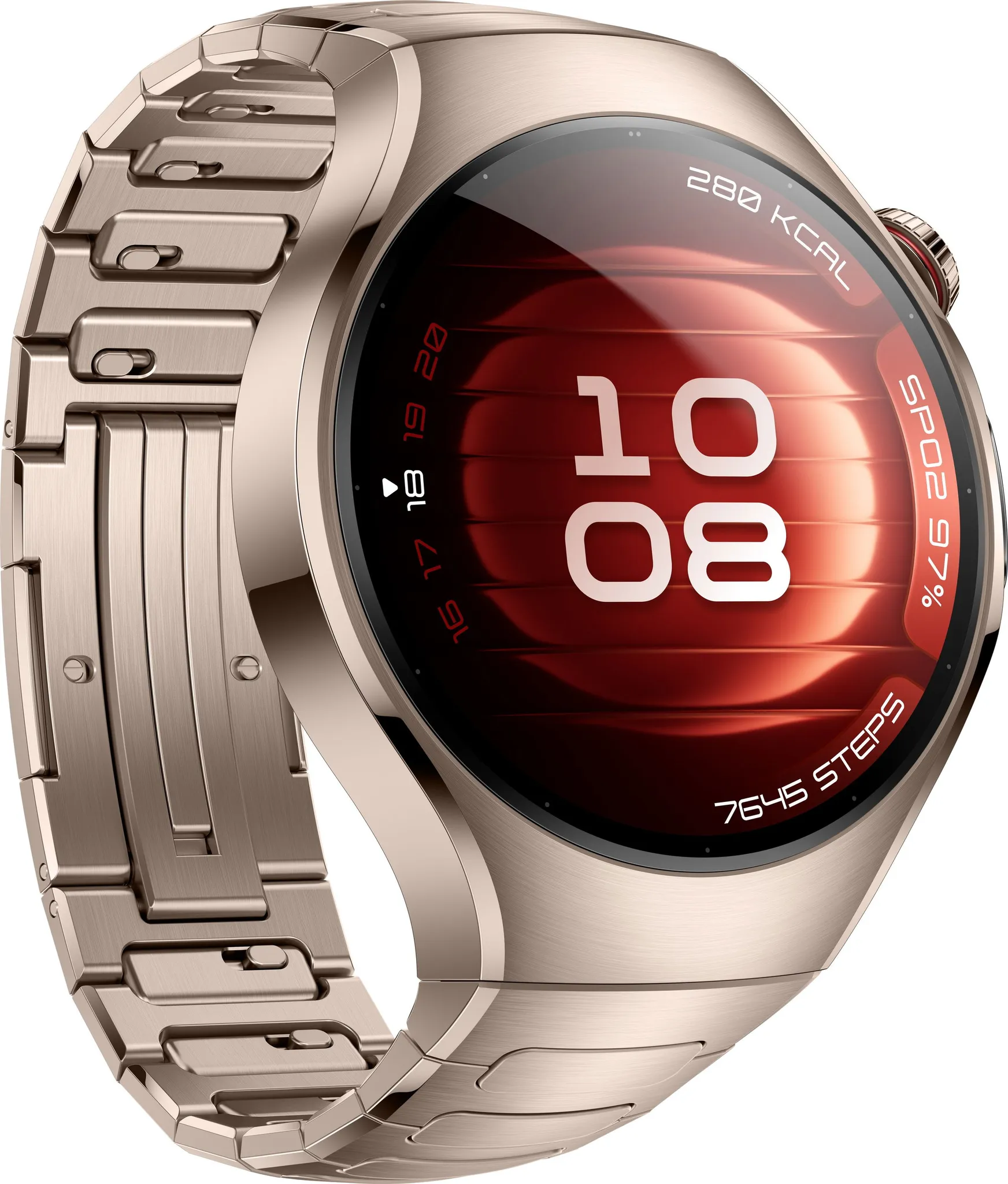 Chytré hodinky Huawei Watch 5 42 mm LTE NFC - Gold + Titanium Strap (55020EWC) zlaté - Obrázek 3