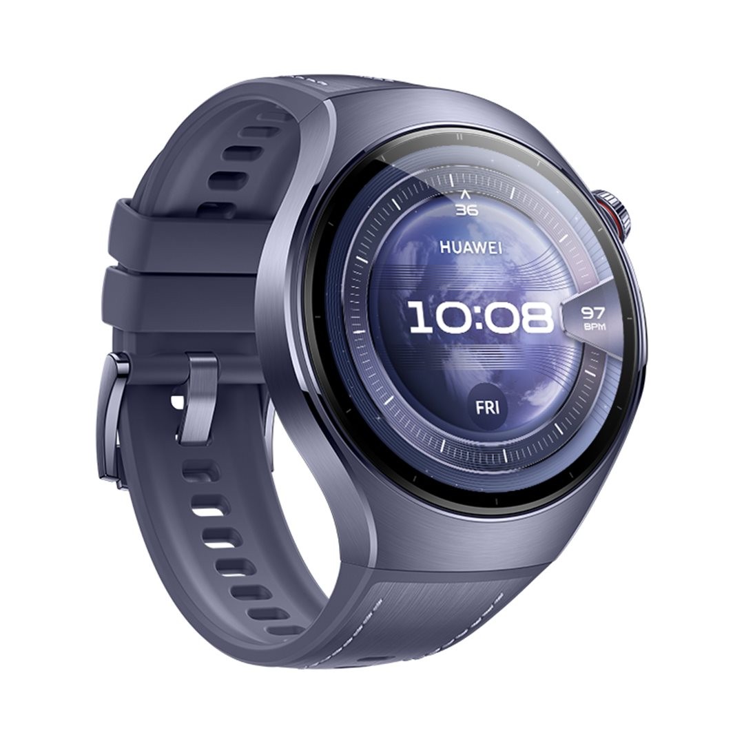 Chytré hodinky Huawei Watch 5 46 mm LTE NFC - Purple + Purple Composite Strap (55020EVX) fialové - Obrázek 3