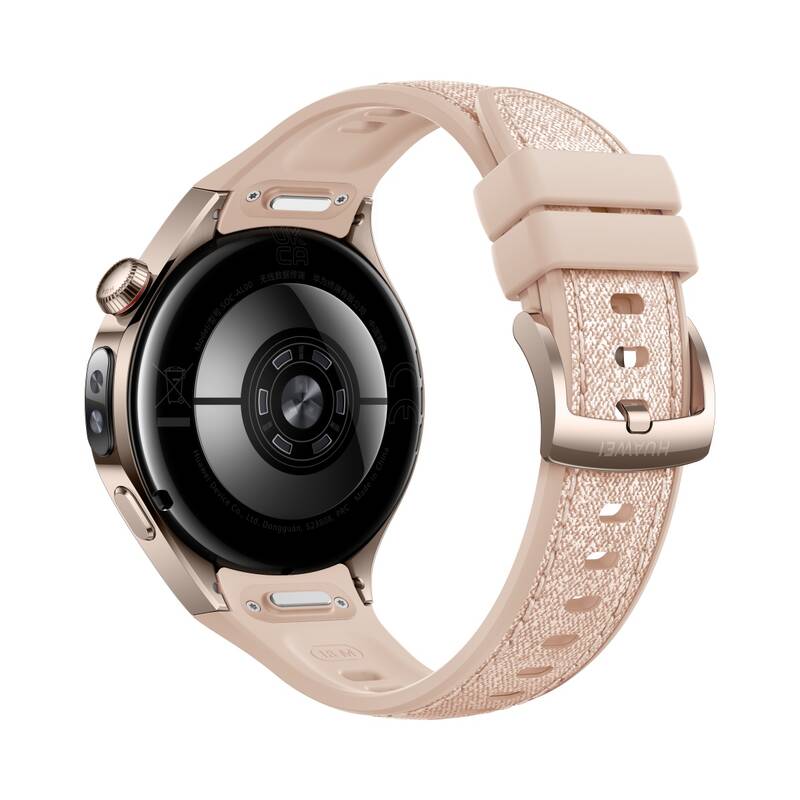 Chytré hodinky Huawei Watch 5 42 mm LTE NFC - Gold + Beige Strap (55020EWF) - Obrázek 4