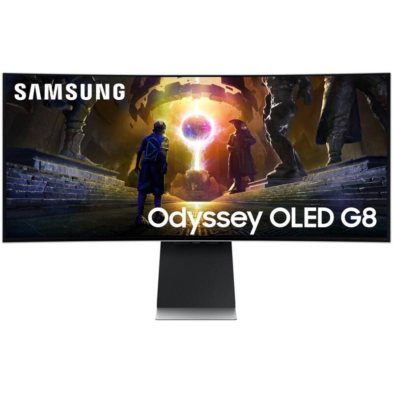 Herní monitor Samsung Odyssey OLED G8 (G85SD) (LS34DG850SUXDU) stříbrný