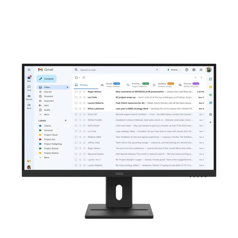 Monitor Lenovo ThinkVision E27-40 (64BCMAT4EU) černý - Obrázek 4