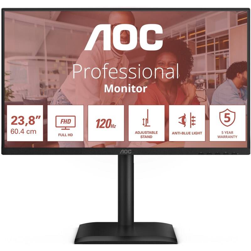 Monitor AOC 24E4CV (24E4CV) černý